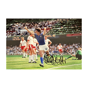 Paolo Rossi Signed Italy 12x8 Photo 1