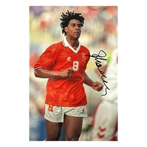 Pierre van Hooijdonk Signed Netherlands 12x8 Image 1
