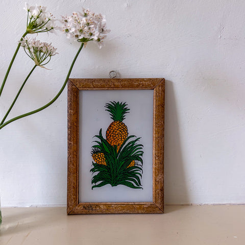 PINEAPPLE Indian glass painting