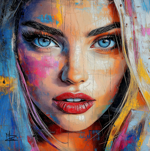 PLM-Art - Crystal Blue Woman