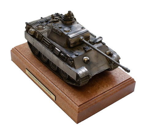 German Panther Tank Cold Cast Bronze Statue