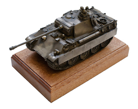 German Panther Tank Cold Cast Bronze Statue