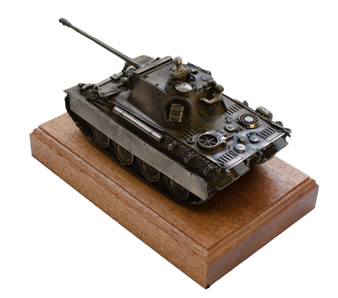German Panther Tank Cold Cast Bronze Statue