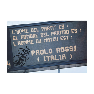 Paolo Rossi Signed European Cup Final 1985 12x8 Photo