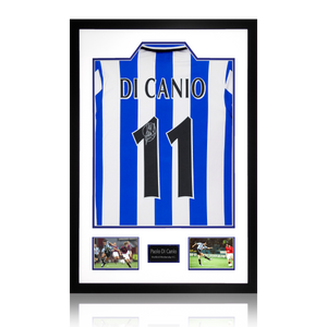 Paolo Di Canio Signed Sheffield Wednesday 1998 Home Shirt Premium Frame