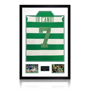 Paolo Di Canio Signed Celtic Shirt Premium Frame
