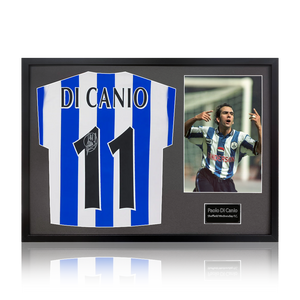 Paolo Di Canio Signed Sheffield Wednesday 1998 Home Shirt Classic Frame