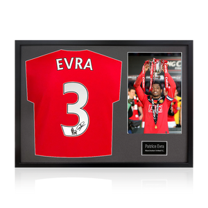 Patrice Evra Signed Manchester United Classic Frame