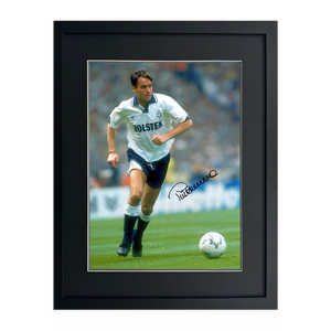 Pat Van Den Hauwe Signed Tottenham Hotspur 16x12 Photo Deluxe Mount Frame