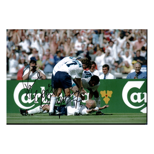 Paul Gascoigne Signed England 12x8 Image