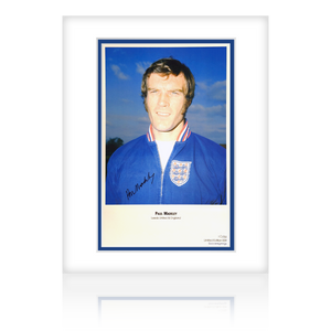Paul Madeley Signed England Mount