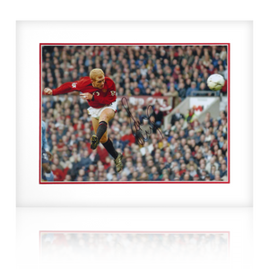 Paul Scholes Signed Manchester United Image Deluxe Mount #2