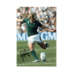 Percy Montgomery Signed 12x8 Image