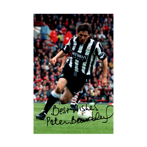 Peter Beardsley Signed 9x6 Image