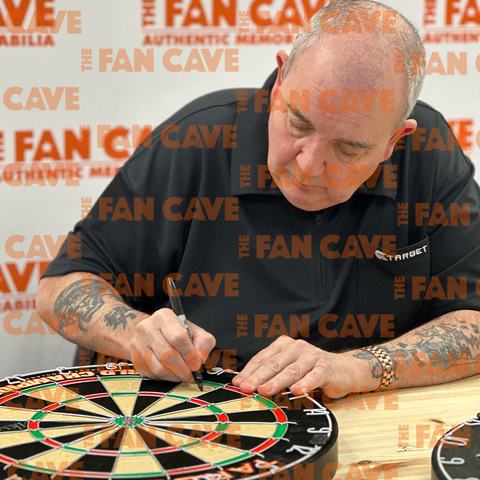 Luke Littler & Phil Taylor Signed Dartboard.