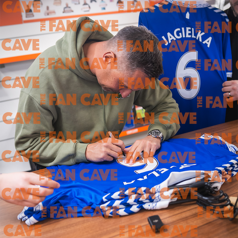 Phil Jagielka Signed Everton Shirt Elite Frame