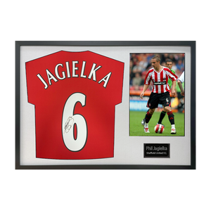 Phil Jagielka Signed Sheffield United Shirt Classic Frame