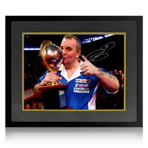 Phil Taylor Signed Image Deluxe Mount Frame