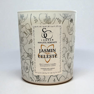 Jasmin Céleste – Luxury Jasmine & Amber Soy Candle (30cl)