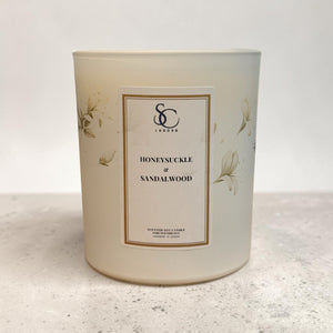 Honeysuckle & Sandalwood – Luxury Soy Candle (30cl)