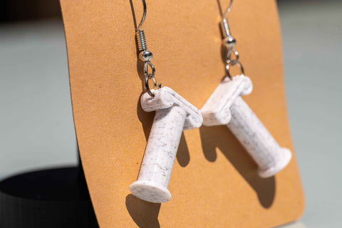 Pillar Dangle Earrings | 3D Printed Architectural Earrings | Gift