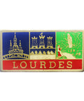 Pin Badge Christian Vintage Lourdes