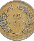 Portugal 1892 10 Reis Carlos I Coin