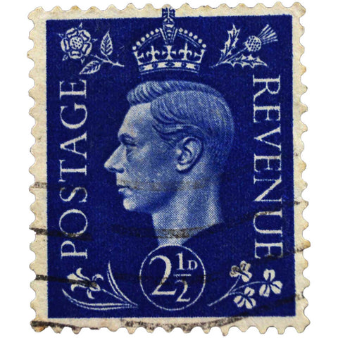 Postal Stamps 1941 - 1948 Great Britain King George VI 2 and half d. United Kingdom British Collectible