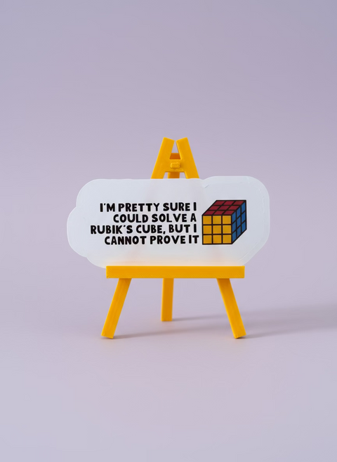 Pretty Sure I Could Solve a Rubik's Cube Sticker | Funny Sticker