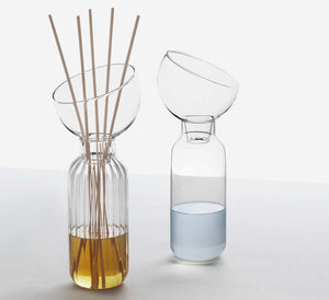 Profumo Ribbed Diffuser by Ichendorf Milano – Mouth-Blown Borosilicate Glass, Designer Cristina Celestino (Copy)
