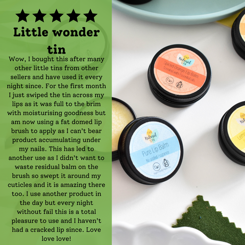 Peppermint Natural Lip Balm | Vegan, Hydrating & Nourishing | Plastic-Free, Handmade Lip Care