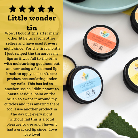 Lemon Sorbet Natural Lip Balm | Vegan, Hydrating & Nourishing | Plastic-Free, Handmade Lip Care