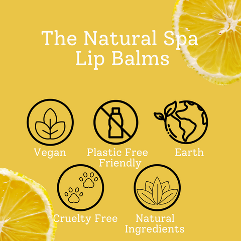 Lemon Sorbet Natural Lip Balm | Vegan, Hydrating & Nourishing | Plastic-Free, Handmade Lip Care