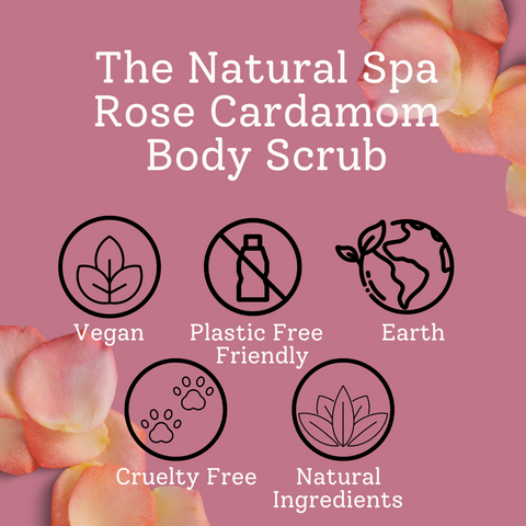 Rose & Cardamom Body Scrub 200g | Natural Exfoliating Scrub – Zoe’s May Staff Pick
