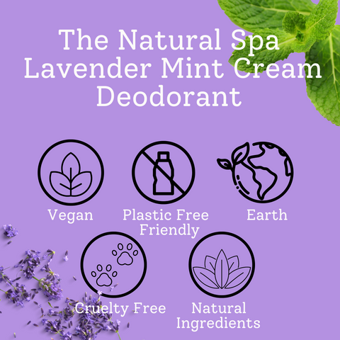 Lavender Mint Cream Deodorant Balm | Natural Bicarb & Aluminium-Free | Gentle, Vegan, Plastic-Free Odour Protection