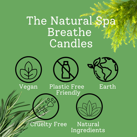 Breathe Hand-Poured Coconut Wax Candle | Natural Aromatherapy Candle | 2 Size Options