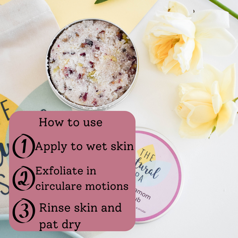 Rose & Cardamom Body Scrub 200g | Natural Exfoliating Scrub – Zoe’s May Staff Pick