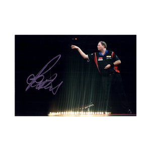 Raymond van Barneveld Signed 12x8 Image