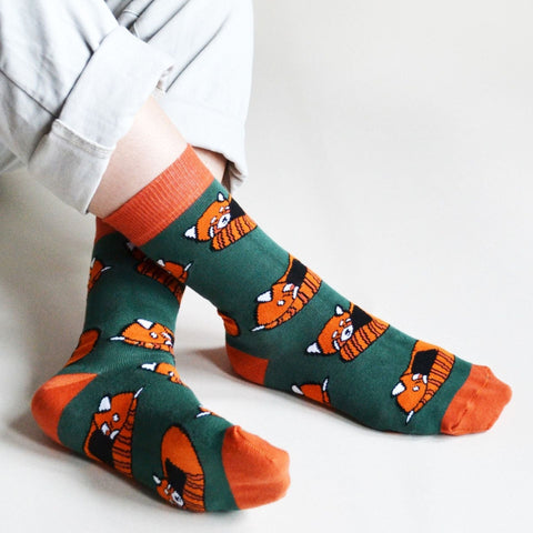 Save the Red Pandas Bamboo Socks