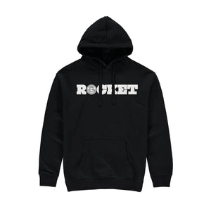 Rocket Retro Hoodie - Black