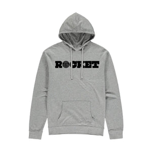 Rocket Retro Hoodie - Grey