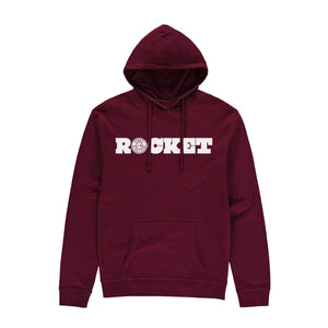 Rocket Retro Hoodie - Maroon