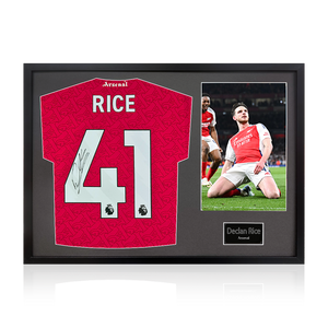 Declan Rice Signed Arsenal Shirt Classic Frame (ACG Cert)