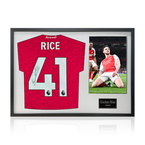 Declan Rice Signed Arsenal Shirt Classic Frame (ACG Cert)