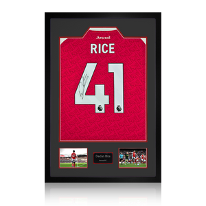 Declan Rice Signed Arsenal Shirt Premium Frame (ACG Cert)