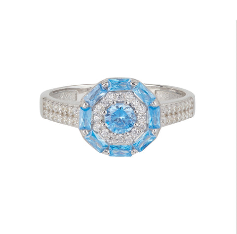 Something Blue Ring: Silver