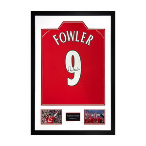 Robbie Fowler Signed Liverpool Shirt Premium Frame