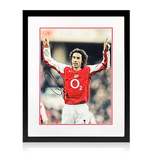 Robert Pires Signed Arsenal Image Compact Frame