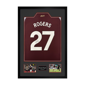 Morgan Rogers Signed Aston Villa Shirt Premium Frame