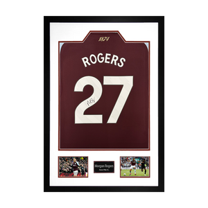 Morgan Rogers Signed Aston Villa Shirt Premium Frame